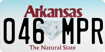 AR license plate 046MPR