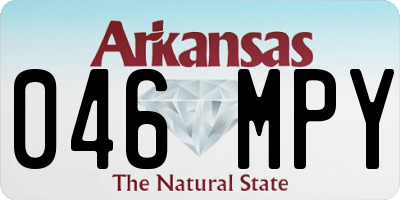 AR license plate 046MPY