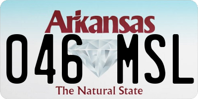 AR license plate 046MSL