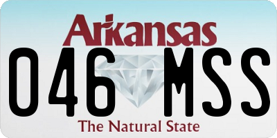 AR license plate 046MSS