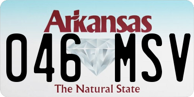 AR license plate 046MSV