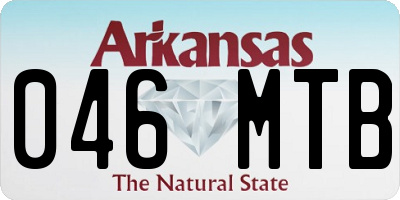 AR license plate 046MTB
