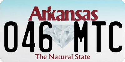 AR license plate 046MTC