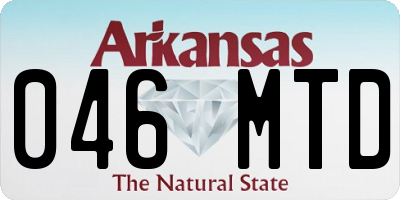 AR license plate 046MTD