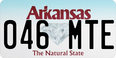AR license plate 046MTE