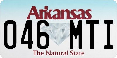 AR license plate 046MTI