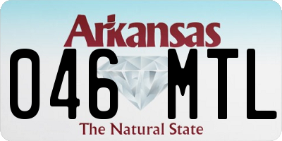 AR license plate 046MTL