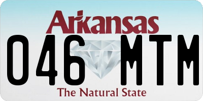 AR license plate 046MTM