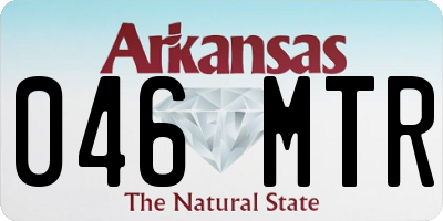 AR license plate 046MTR