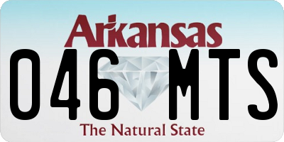 AR license plate 046MTS