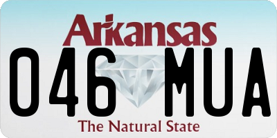 AR license plate 046MUA