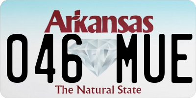 AR license plate 046MUE