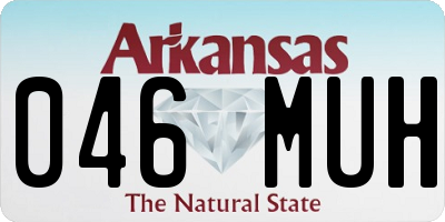 AR license plate 046MUH