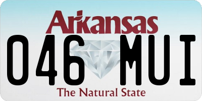 AR license plate 046MUI