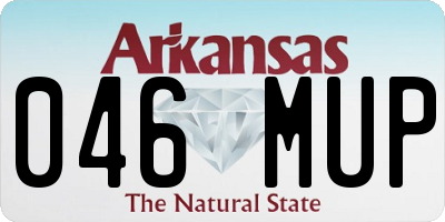 AR license plate 046MUP