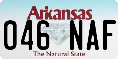 AR license plate 046NAF