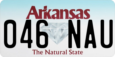 AR license plate 046NAU