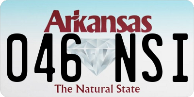 AR license plate 046NSI