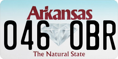 AR license plate 046OBR