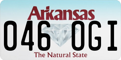 AR license plate 046OGI