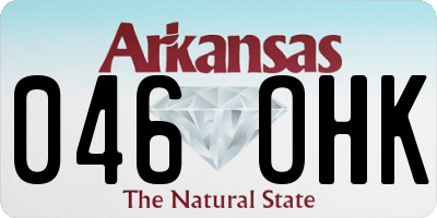 AR license plate 046OHK