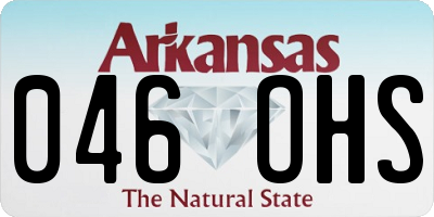 AR license plate 046OHS