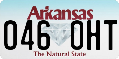 AR license plate 046OHT
