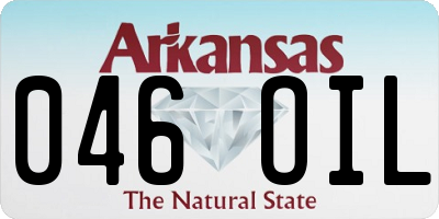 AR license plate 046OIL