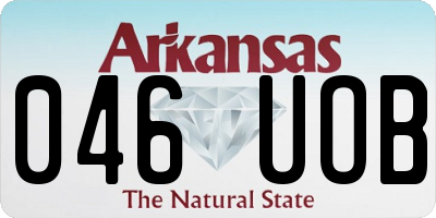 AR license plate 046UOB