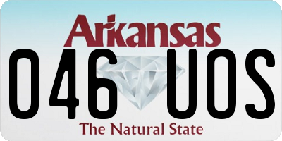 AR license plate 046UOS