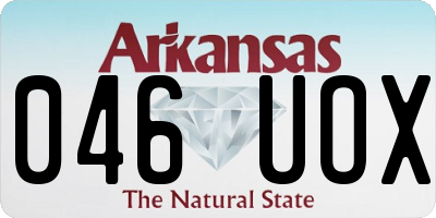 AR license plate 046UOX