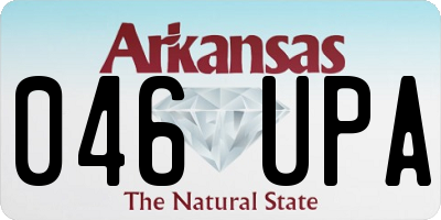 AR license plate 046UPA