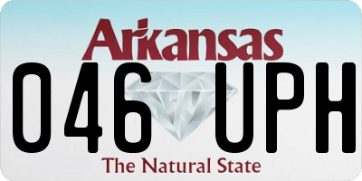 AR license plate 046UPH