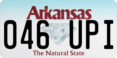 AR license plate 046UPI