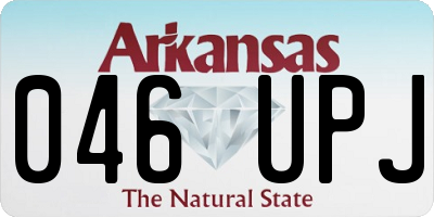 AR license plate 046UPJ