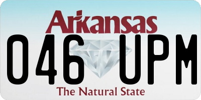 AR license plate 046UPM