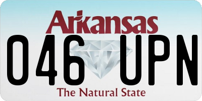 AR license plate 046UPN