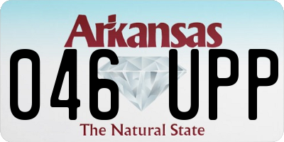 AR license plate 046UPP