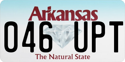 AR license plate 046UPT