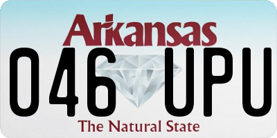 AR license plate 046UPU