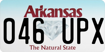 AR license plate 046UPX