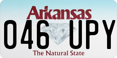 AR license plate 046UPY
