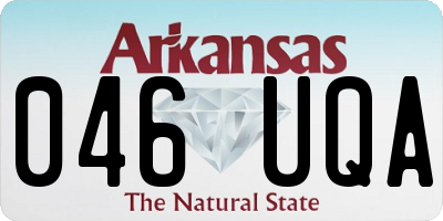 AR license plate 046UQA