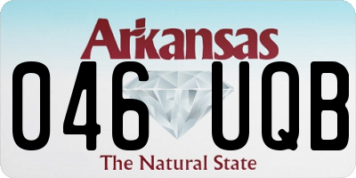 AR license plate 046UQB