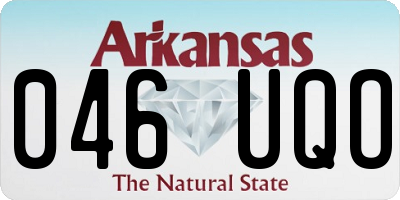 AR license plate 046UQO