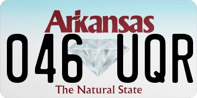 AR license plate 046UQR