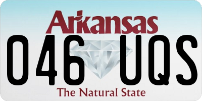AR license plate 046UQS