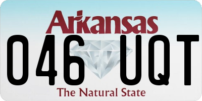 AR license plate 046UQT