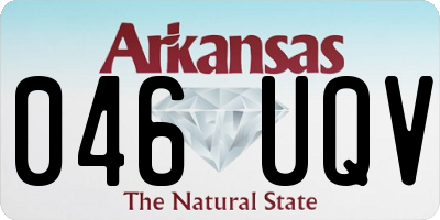AR license plate 046UQV