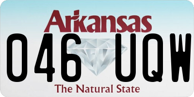 AR license plate 046UQW